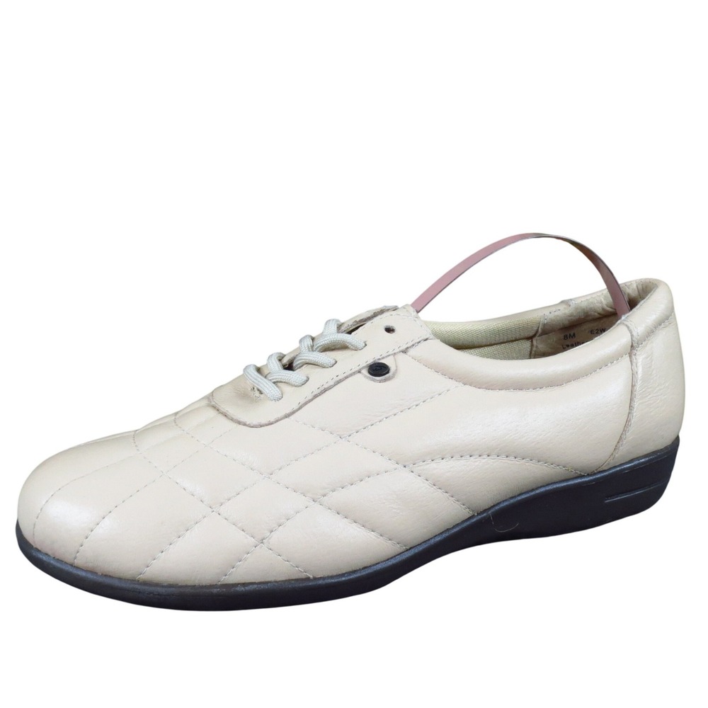 Dr. Scholl's E2W-JD Women Casual Walking Shoe Size 8 Comfort Beige Leather
